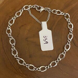 James Avery Medium Twist Charm Bracelet, Size M/L, Sterling Silver